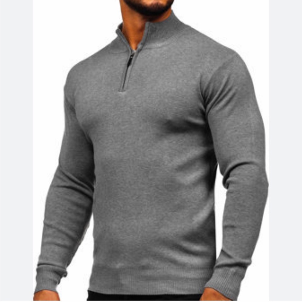 Patagonia Sweater Men's Gray -Quarter Zip-Size none measurements In the Photos
